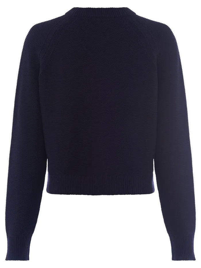 French Connection Jumpers and Cardigans Woman Lilly Mozart Crew Neck Jumper Utility Blue