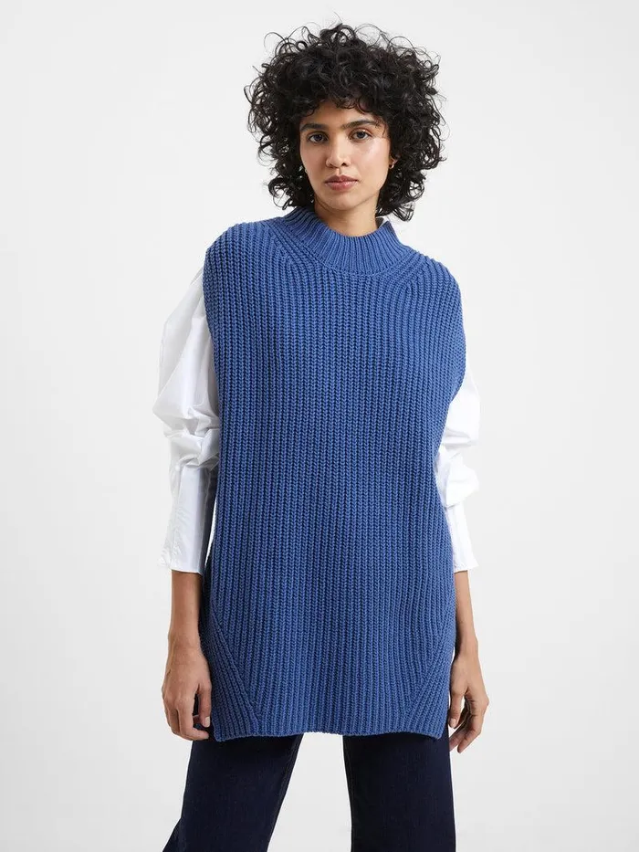 French Connection Jumpers and Cardigans Woman Lily Mozart Vest Coastal Fjord