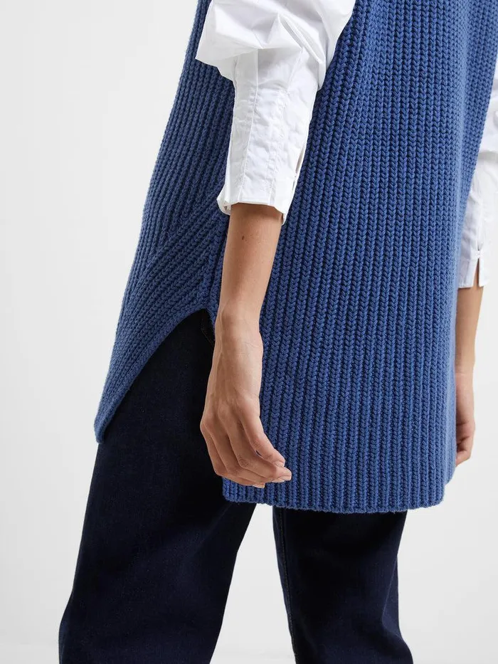 French Connection Jumpers and Cardigans Woman Lily Mozart Vest Coastal Fjord