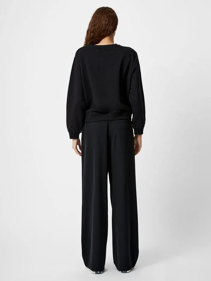 French Connection Jumpers and Cardigans Woman Love Embroidered Sweatshirt Black