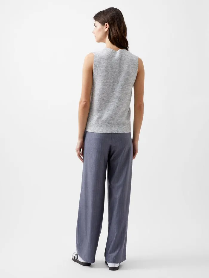 French Connection Jumpers and Cardigans Woman Morena Recycled Vest Dove Grey Mel