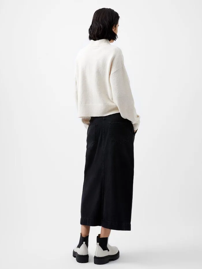 French Connection Jumpers and Cardigans Woman Vhari Recycled Grown On Neck Jumper Oatmeal Mel