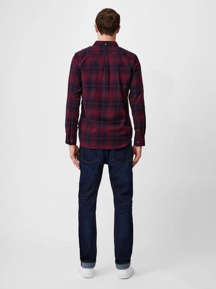 French Connection Shirts Man Scot Flannel Long Sleeve Shirt Chateuxmarine