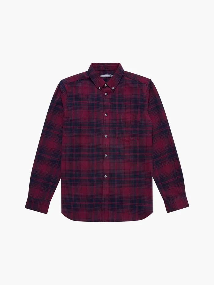 French Connection Shirts Man Scot Flannel Long Sleeve Shirt Chateuxmarine