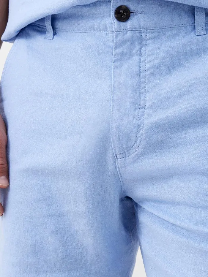 French Connection Shorts Man Soft Tailored Shorts Light Blue