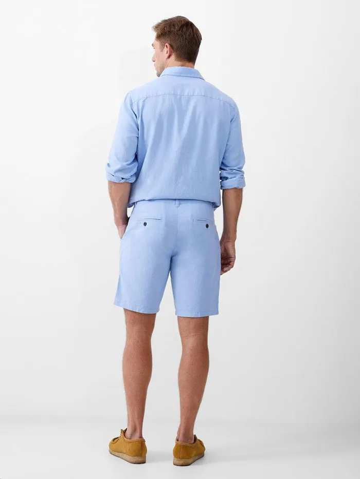 French Connection Shorts Man Soft Tailored Shorts Light Blue