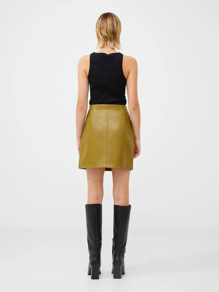French Connection Skirts and Shorts Woman Crolenda Pu Mini Skirt Nutria