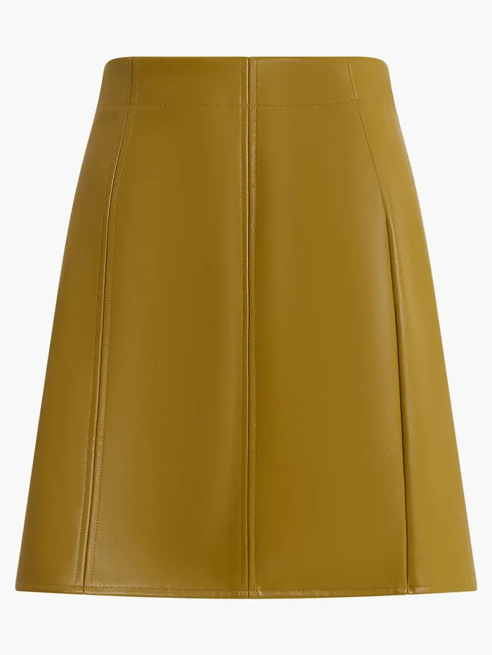French Connection Skirts and Shorts Woman Crolenda Pu Mini Skirt Nutria