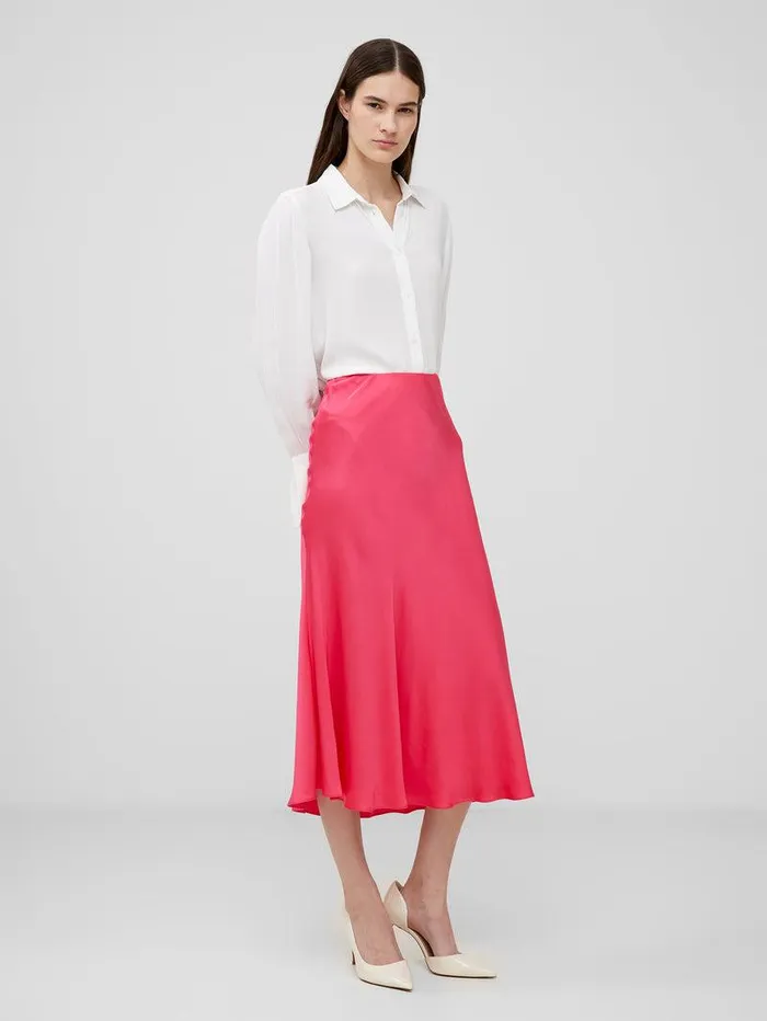 French Connection Skirts and Shorts Woman Ennis Eco Satin Midaxi Slip Skirt Azalea