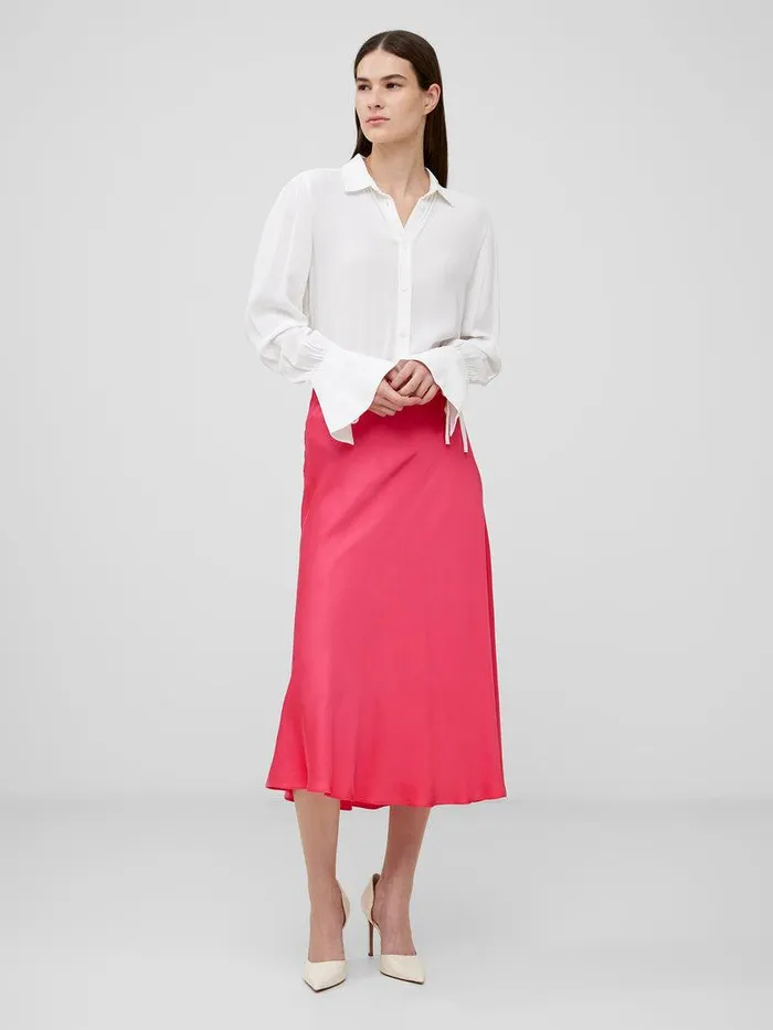 French Connection Skirts and Shorts Woman Ennis Eco Satin Midaxi Slip Skirt Azalea