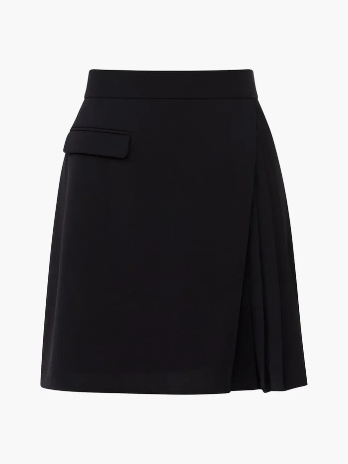 French Connection Skirts and Shorts Woman Harrie Suiting Pleated Mini Skirt Blackout