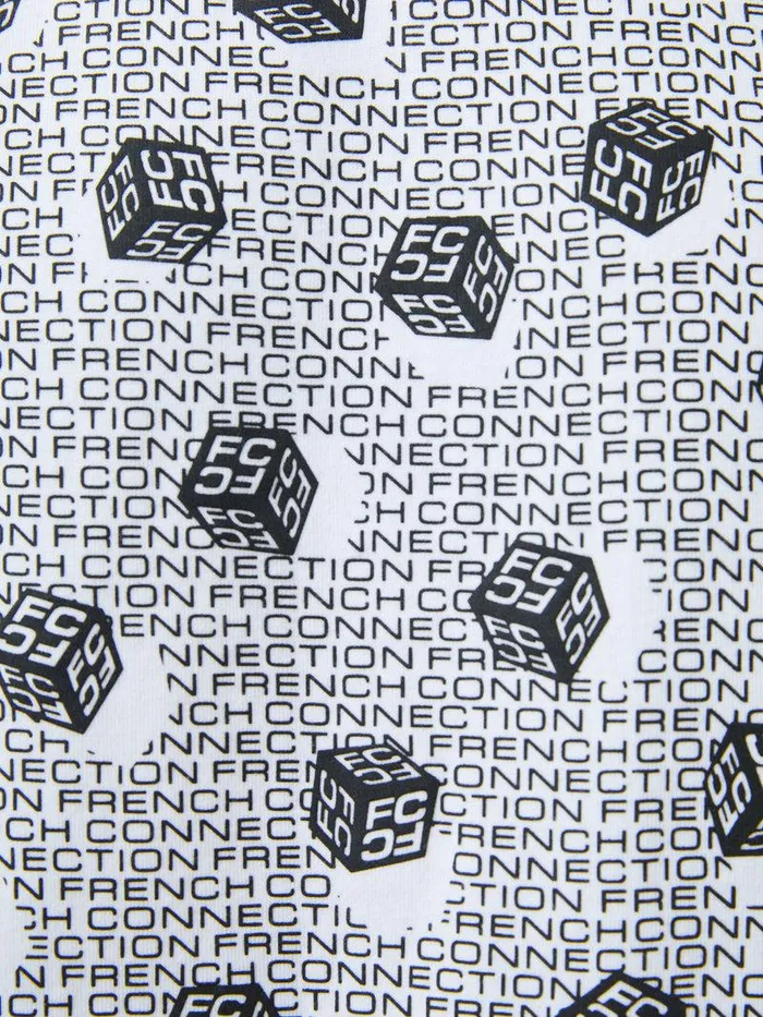 French Connection TShirts and Polo Shirts Man Mini Dice Organic Graphic TShirt White