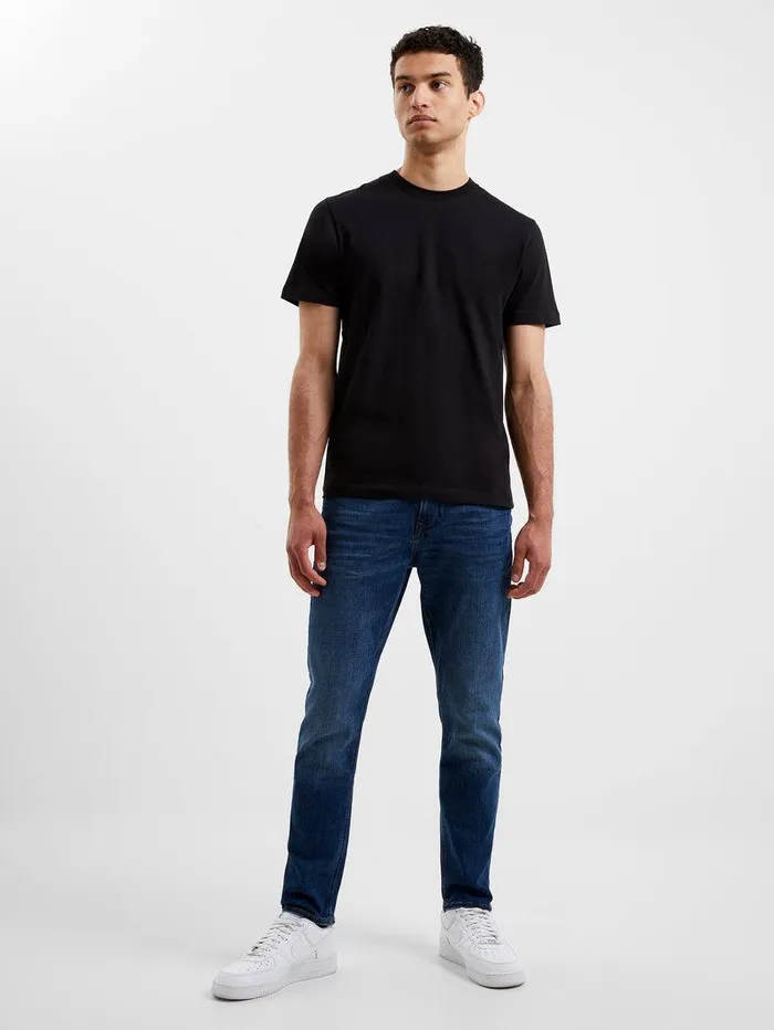 French Connection TShirts and Polo Shirts Man Organic Cotton Classic TShirt Black Onyx