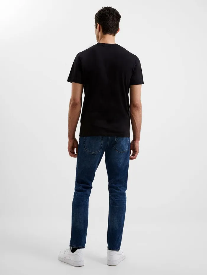 French Connection TShirts and Polo Shirts Man Organic Cotton Classic TShirt Black Onyx