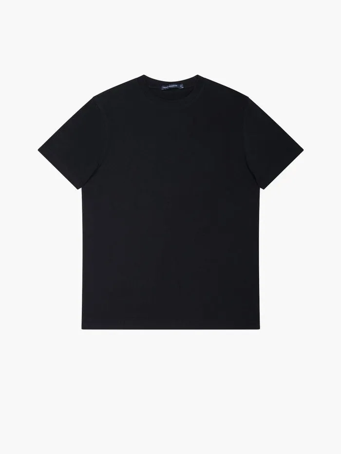 French Connection TShirts and Polo Shirts Man Organic Cotton Classic TShirt Black Onyx