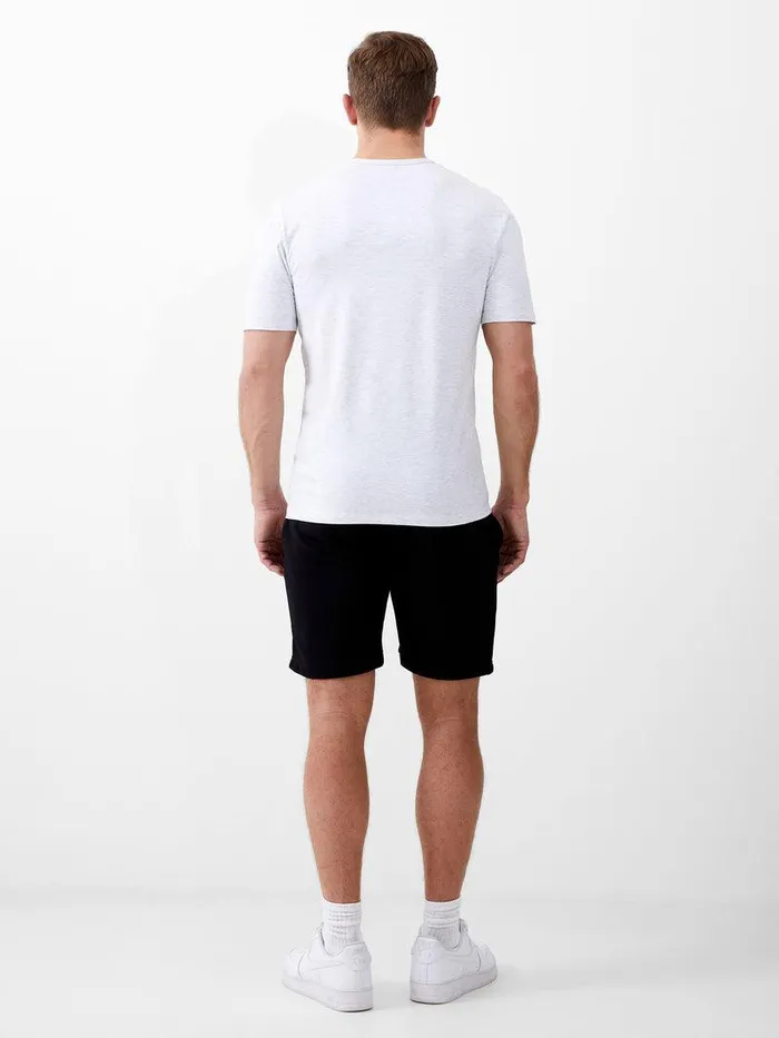 French Connection TShirts and Polo Shirts Man Short Sleeve Stretch TShirt Lt Grey Melange