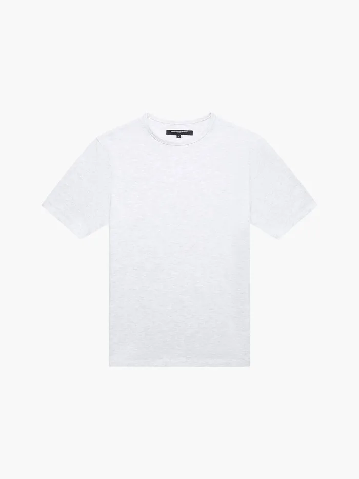 French Connection TShirts and Polo Shirts Man Short Sleeve Stretch TShirt Lt Grey Melange
