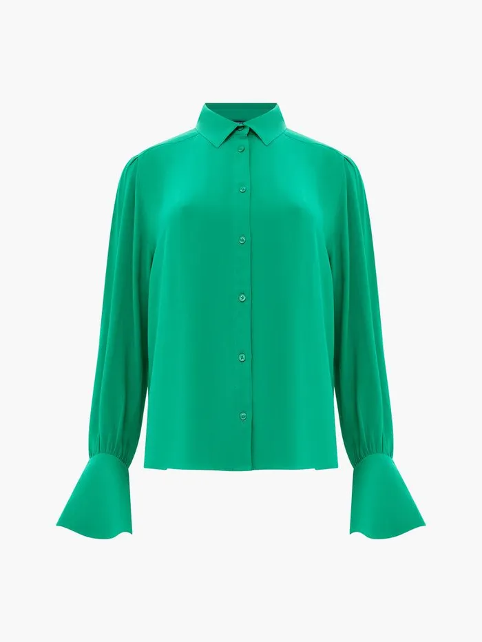 French Connection Tops Woman Cecile Crepe Shirt Jelly Bean
