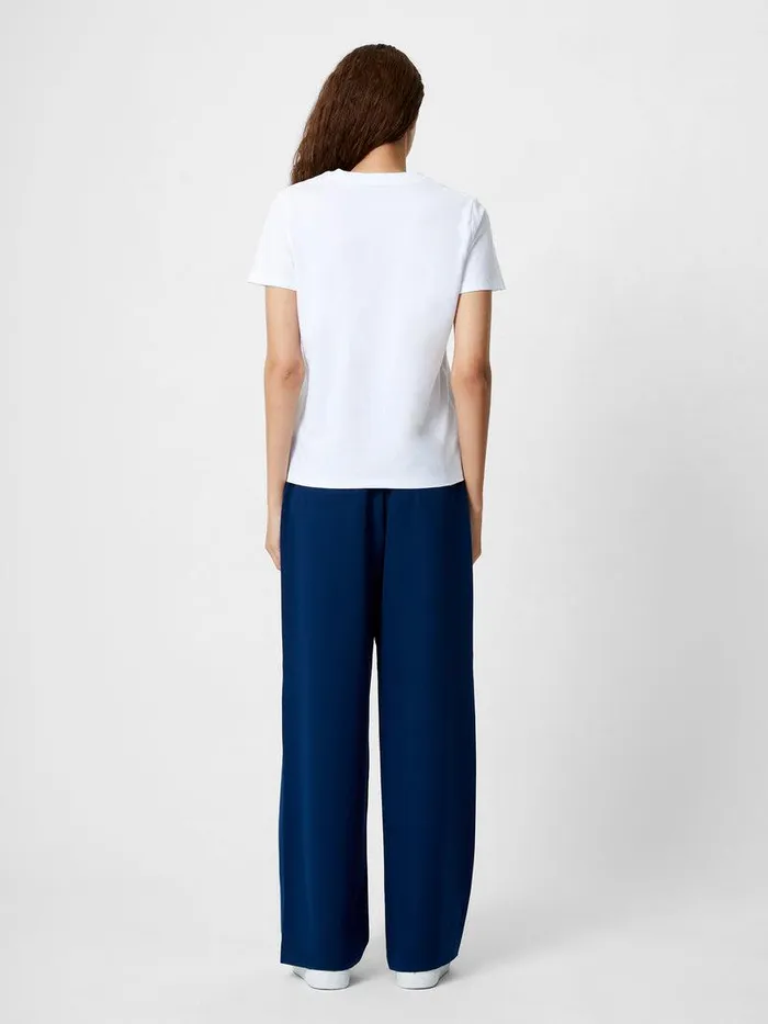 French Connection Tops Woman Lemon Embroidered TShirt White