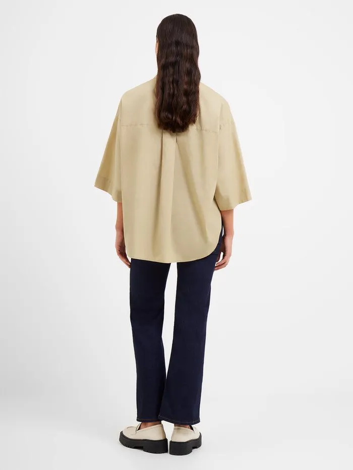 French Connection Tops Woman Rhodes Poplin Popover Shirt Incense