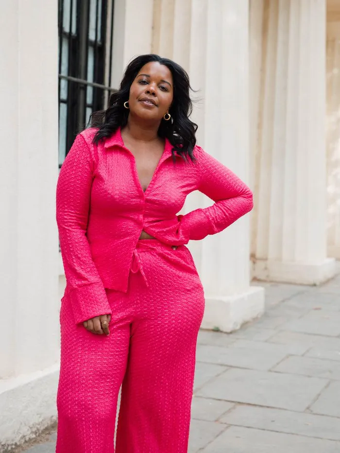 French Connection Tops Woman Tash Textured Top Fuschia