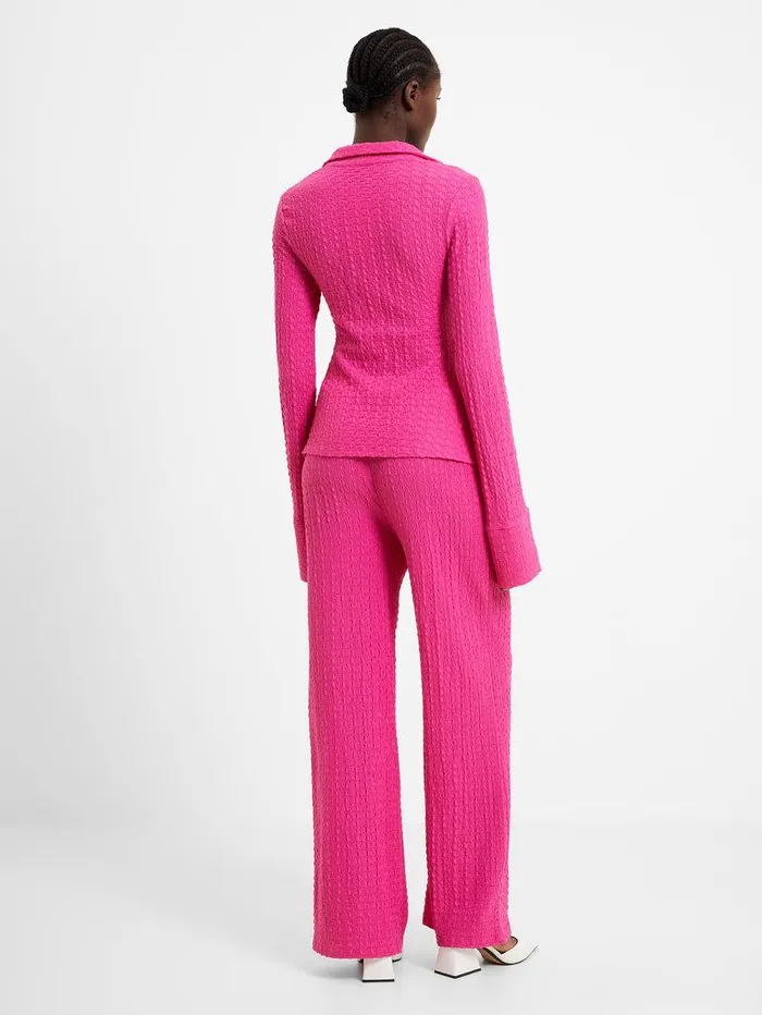 French Connection Tops Woman Tash Textured Top Fuschia