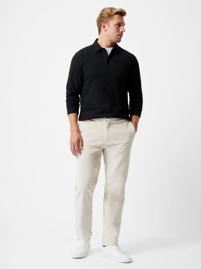 French Connection Trousers Man Corduroy Stretch Band Trouser Stone