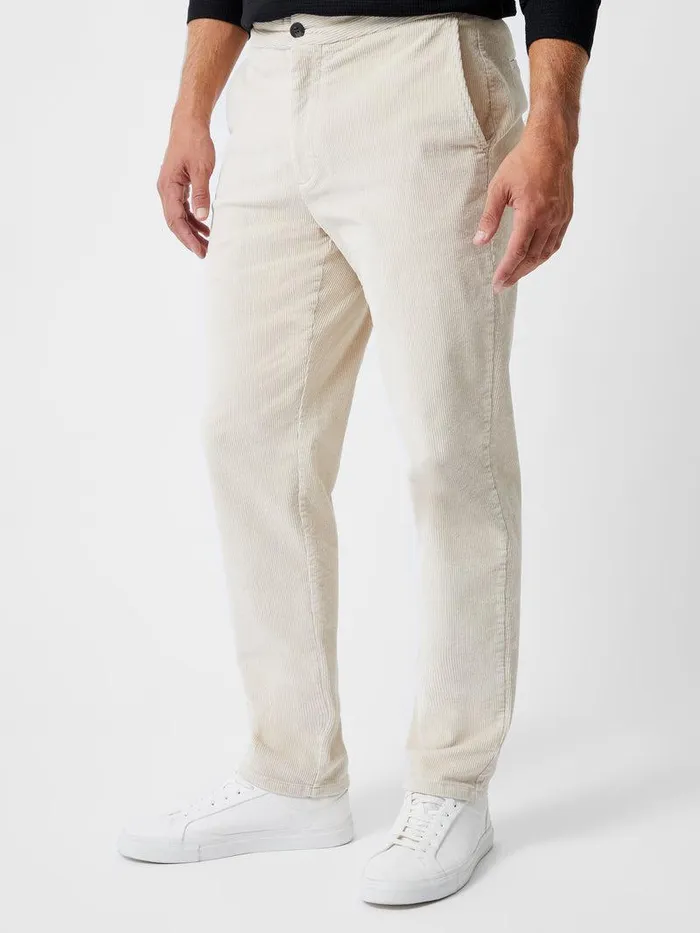 French Connection Trousers Man Corduroy Stretch Band Trouser Stone