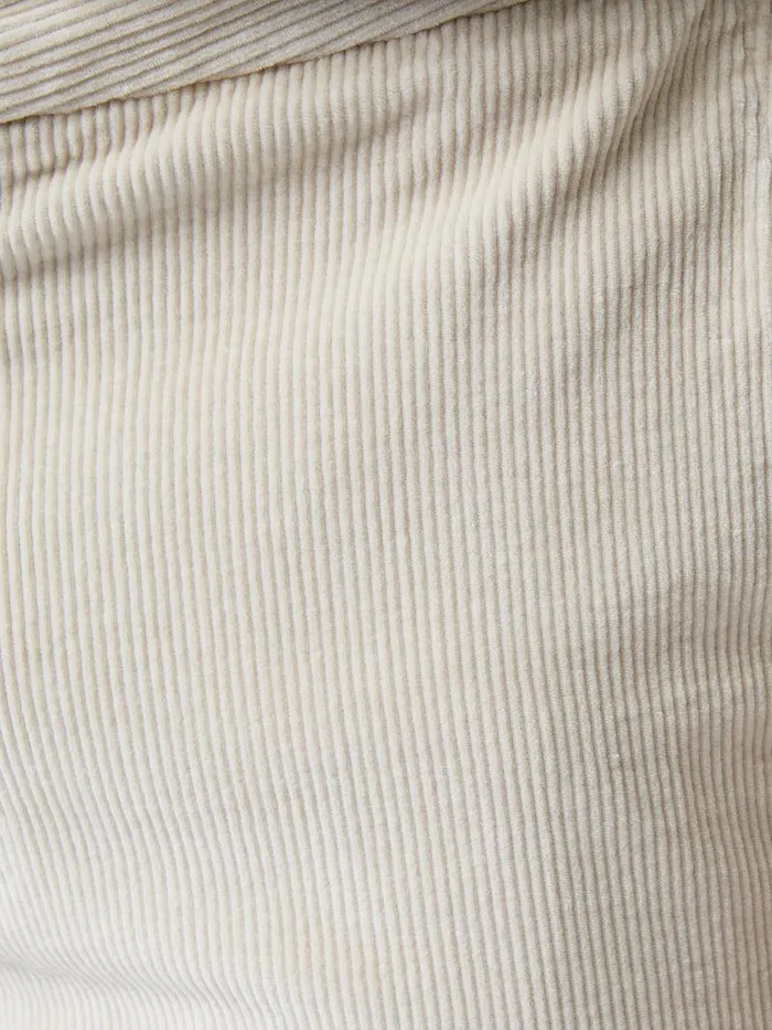 French Connection Trousers Man Corduroy Stretch Band Trouser Stone