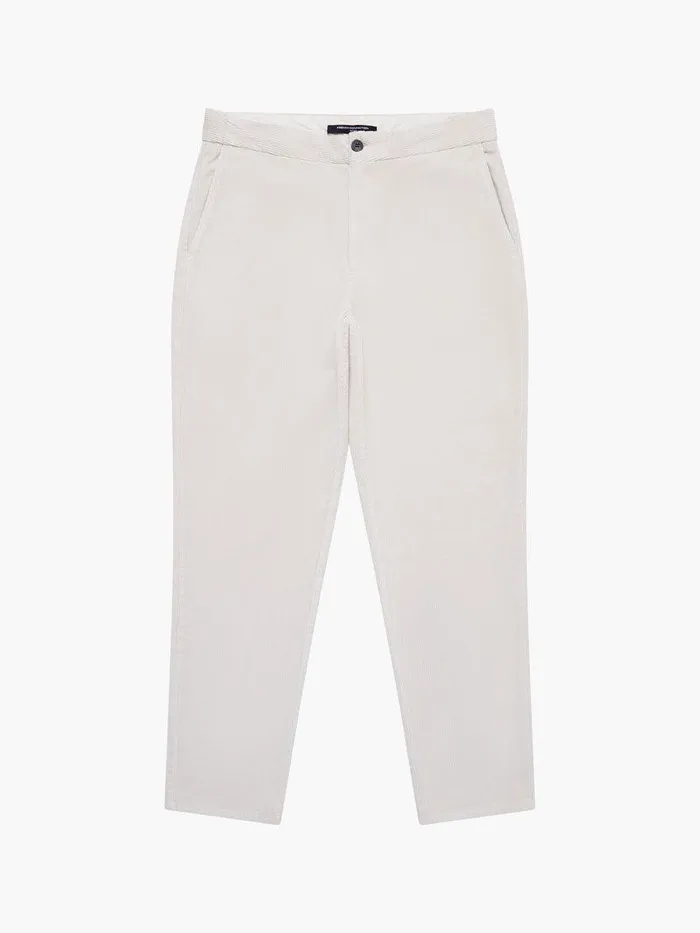 French Connection Trousers Man Corduroy Stretch Band Trouser Stone