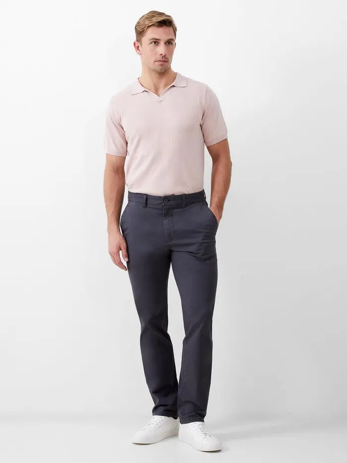 French Connection Trousers Man Stretch Chino Trousers Charcoal