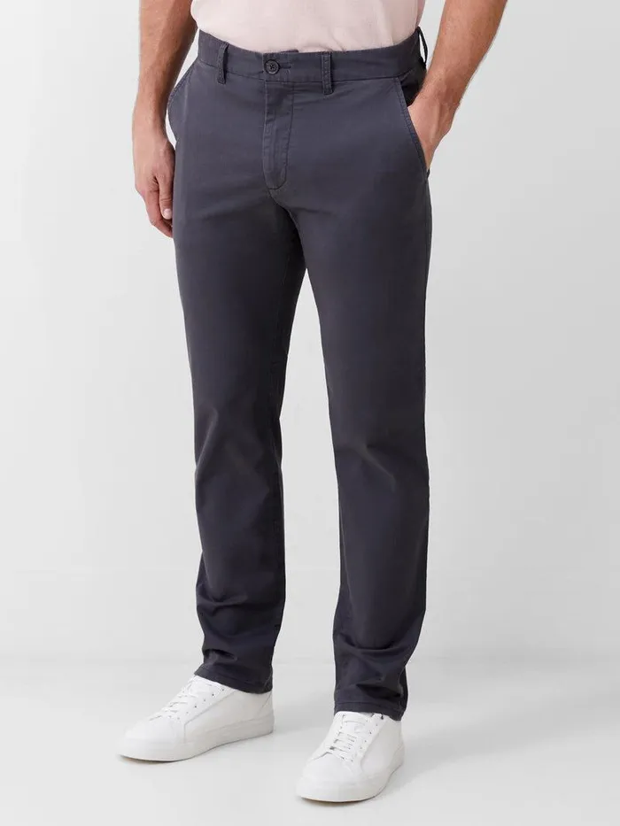 French Connection Trousers Man Stretch Chino Trousers Charcoal