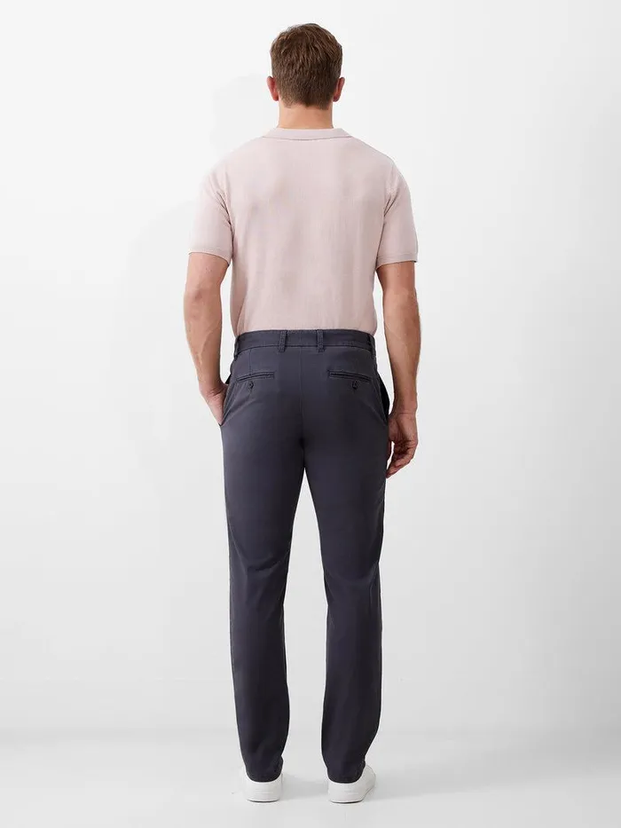French Connection Trousers Man Stretch Chino Trousers Charcoal