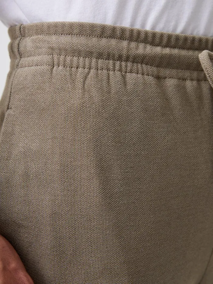 French Connection Trousers Man Twill Tie Waistband Joggers Sand