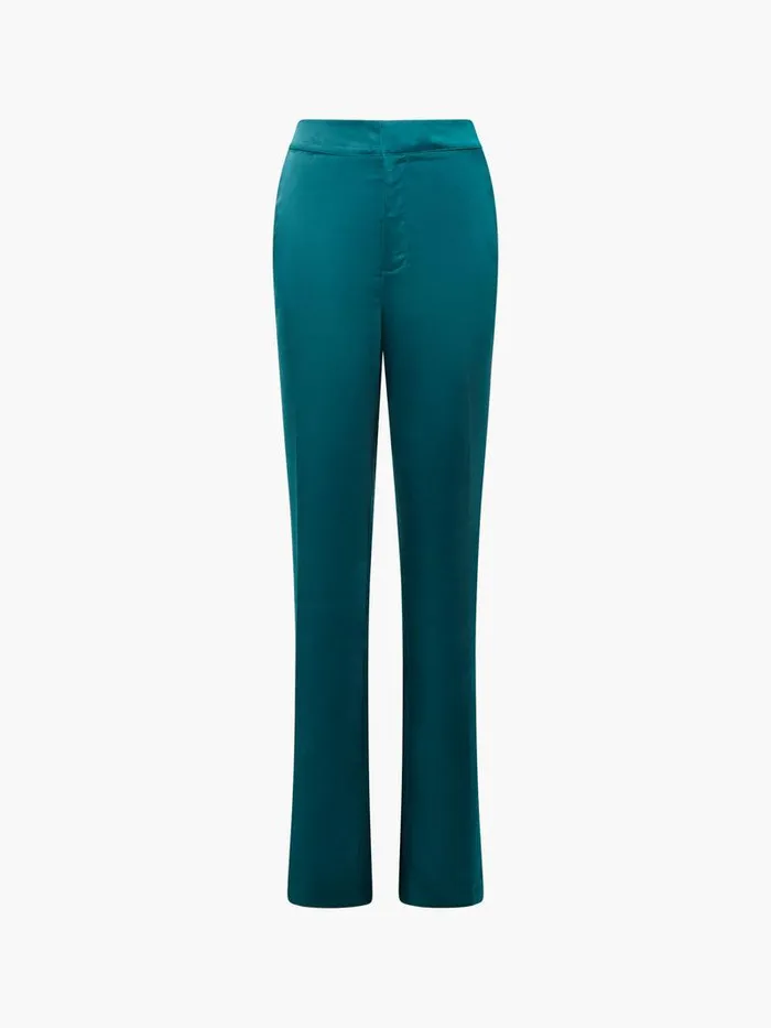 French Connection Trousers Woman Carey Satin Trousers Forest