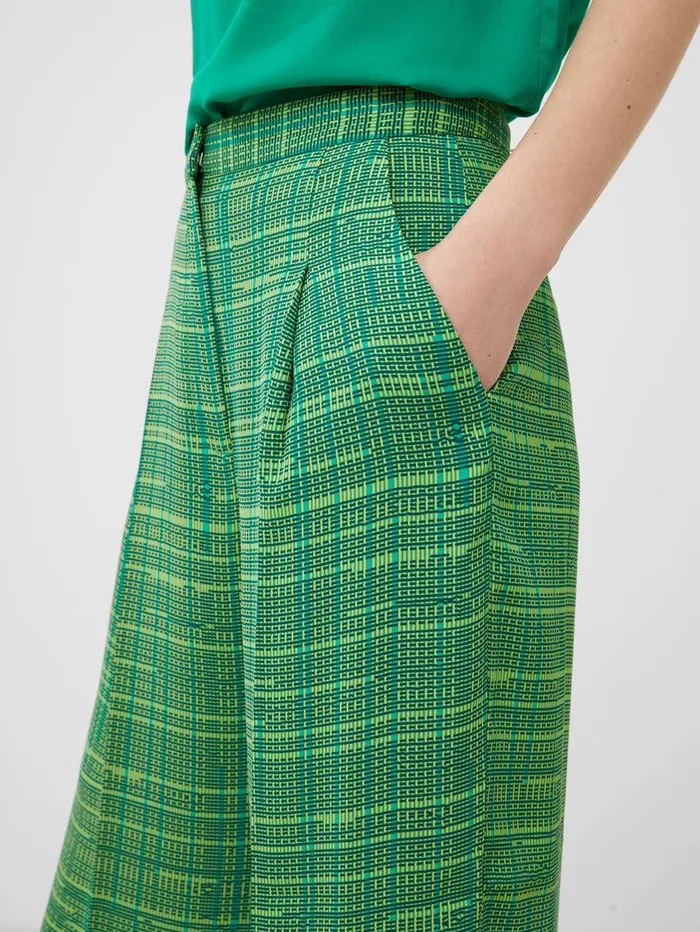 French Connection Trousers Woman Carmen Recycled Crepe Trousers Jelly Beanwasabi