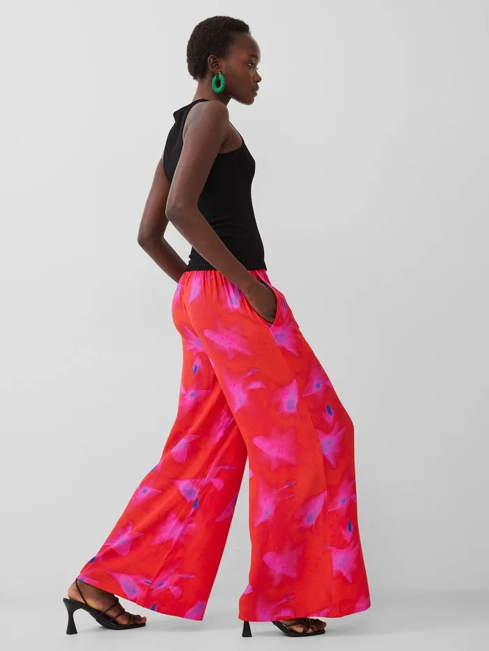 French Connection Trousers Woman Christy Eco Delphine Trousers Raspberry Soraurora