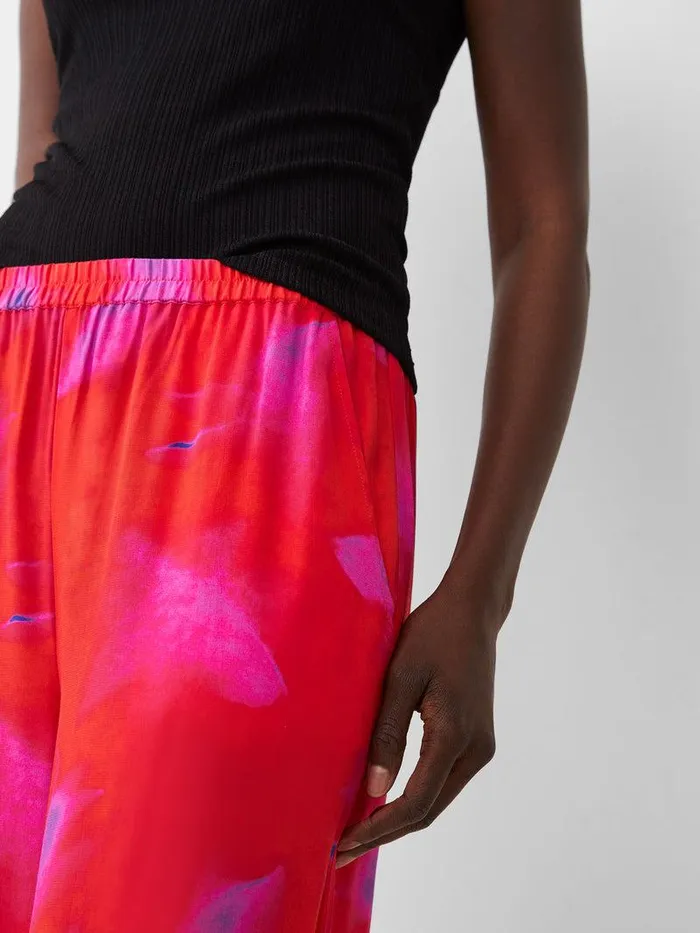 French Connection Trousers Woman Christy Eco Delphine Trousers Raspberry Soraurora