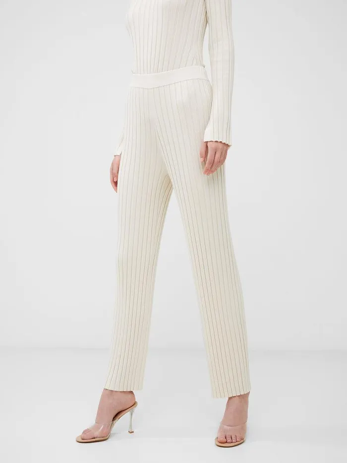 French Connection Trousers Woman Minar Eco Pleated Trousers Classic Cream