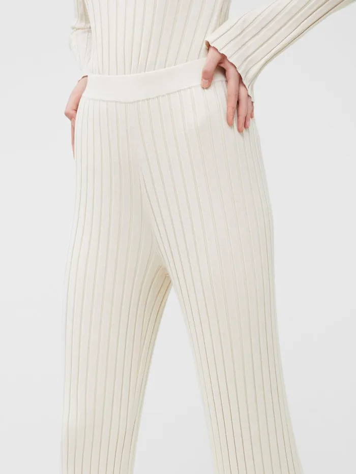 French Connection Trousers Woman Minar Eco Pleated Trousers Classic Cream