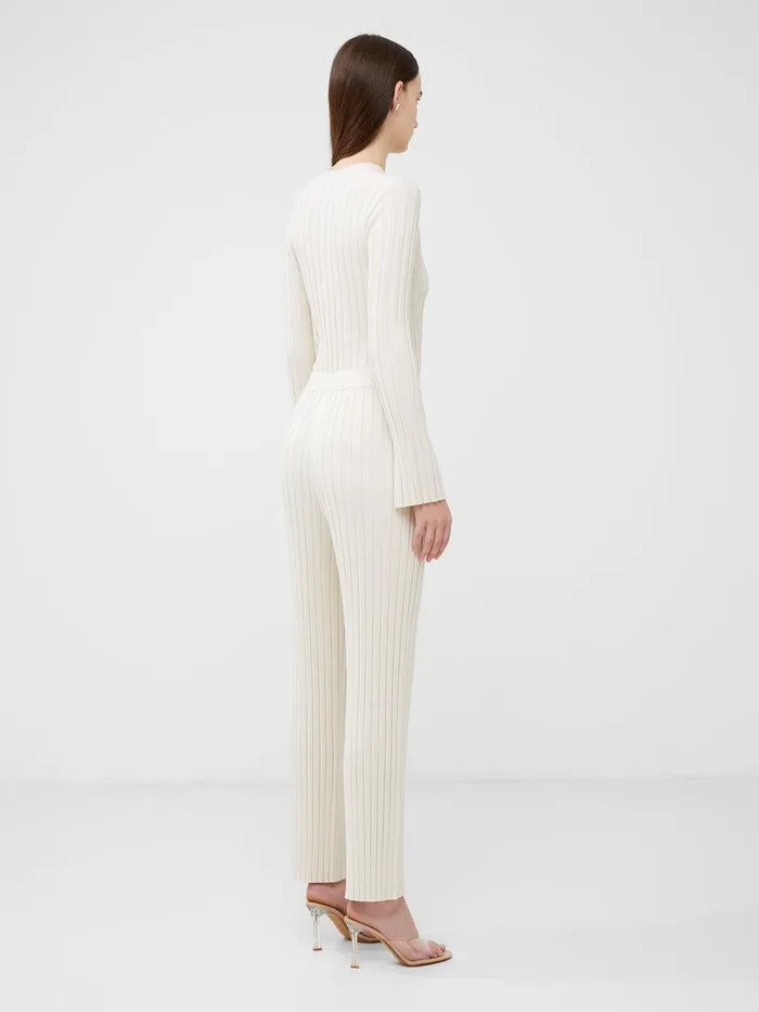 French Connection Trousers Woman Minar Eco Pleated Trousers Classic Cream