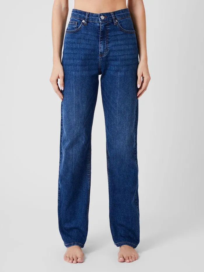 French Connection Trousers Woman Toms Denim Bleach Line Jeans 32 Inch Vintage