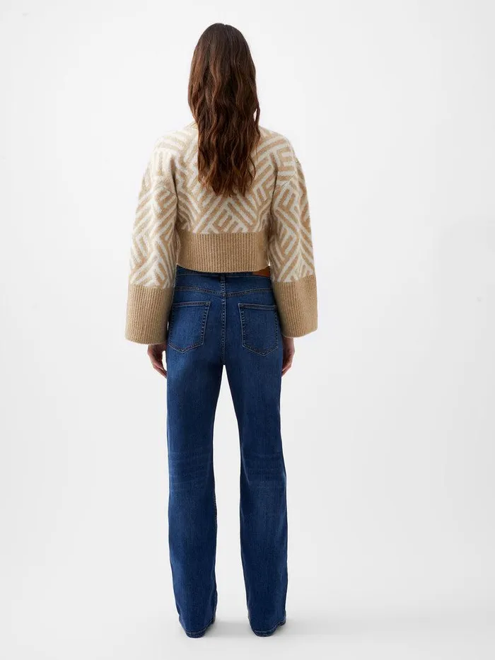 French Connection Trousers Woman Toms Denim Bleach Line Jeans 32 Inch Vintage