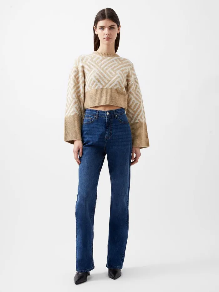 French Connection Trousers Woman Toms Denim Bleach Line Jeans 32 Inch Vintage