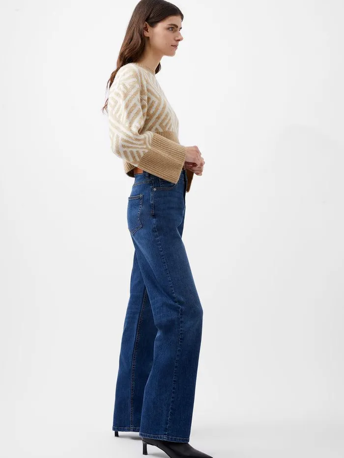 French Connection Trousers Woman Toms Denim Bleach Line Jeans 32 Inch Vintage