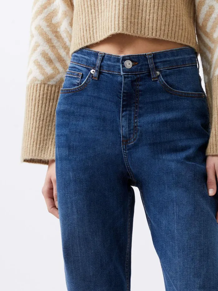 French Connection Trousers Woman Toms Denim Bleach Line Jeans 32 Inch Vintage