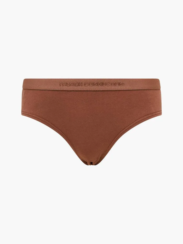 French Connection Underwear and Socks Woman 3 Pack French Connection Briefs Blacklight Brownnude