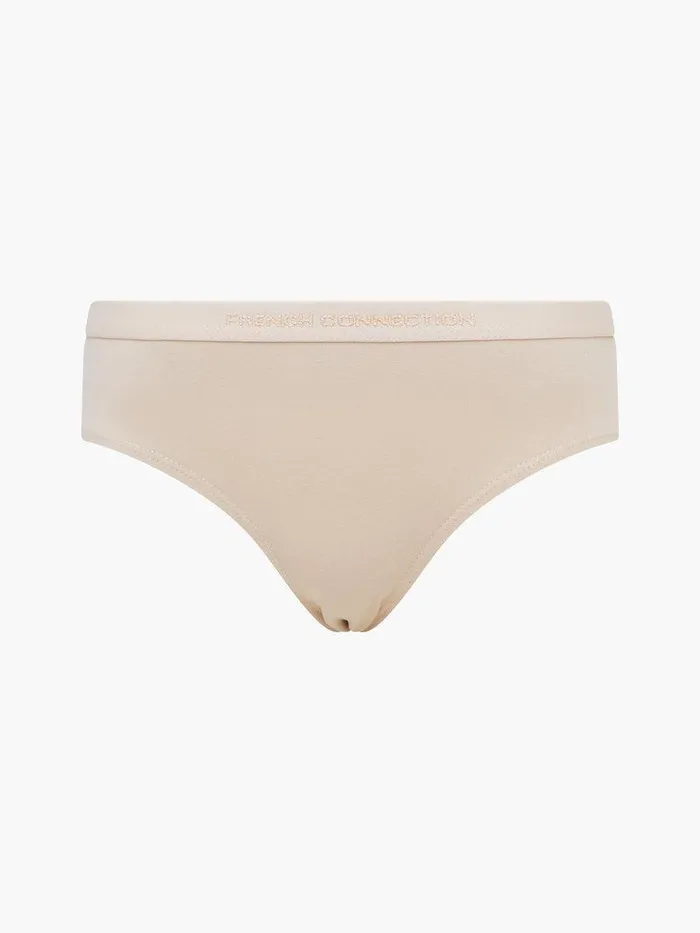 French Connection Underwear and Socks Woman 3 Pack French Connection Briefs Blacklight Brownnude