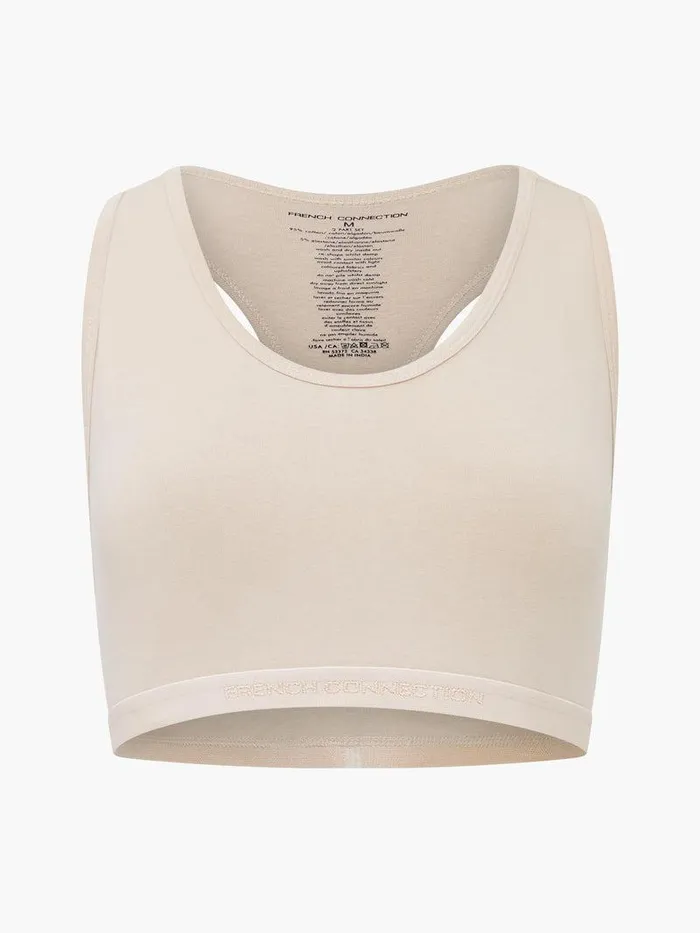 French Connection Underwear and Socks Woman Fc 2 Pack Crop Top Tonal Nudegrey Excalibur