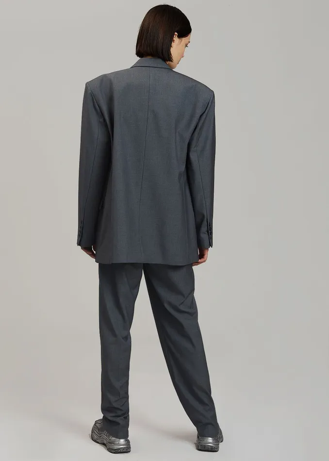 Gelso Oversized Blazer 8211 Dark Grey Melange Women The Frankie Shop Clothing